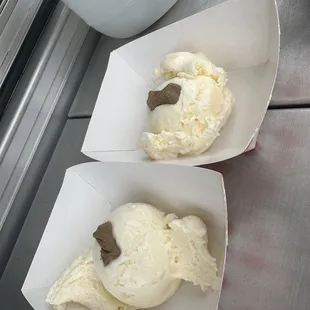 two boxes of ice cream