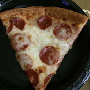 Pepperoni pizza. Only soso