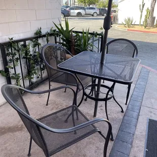 Outside seating