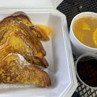 Peach Cobbler French Toast