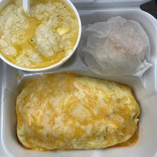 Grits Fire Jambalaya Omelette