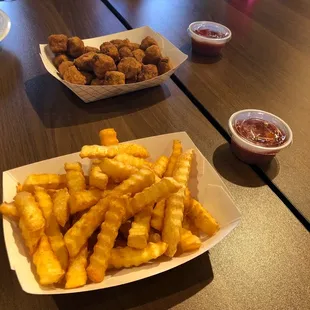 Fries and Fried Okra