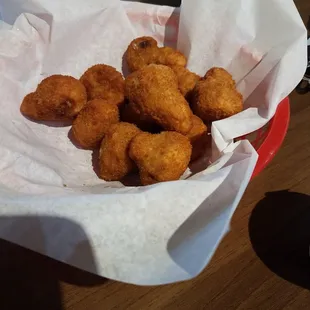 Fried mushrooms. Yummy!