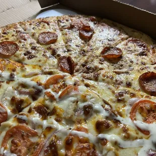 1/2 chicken bacon ranch/pepperoni