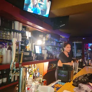 Nice bartender and the beer is COLD!