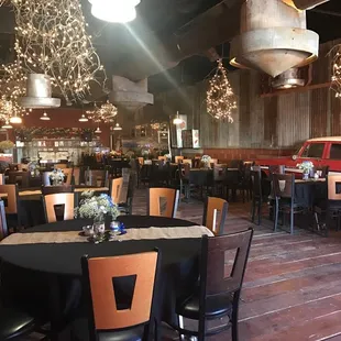 the interior of the restaurant