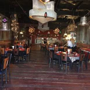 the interior of the restaurant