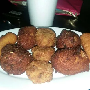 a plate of fried food
