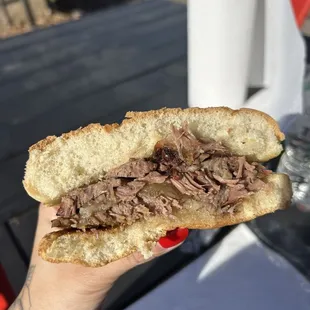 Brisket sandwich was SO delicious!