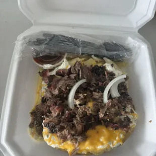 Baked potato w/ brisket