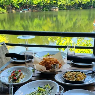 Patio with a view of Lake Thoreau