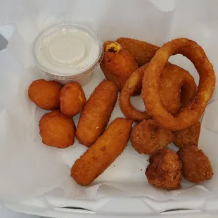 onion rings and onion rings