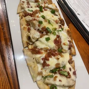 Chicken bacon ranch flatbread