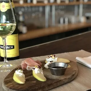 We offer small plates as well- the small plate will change with seasons.