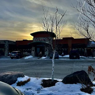 outside
