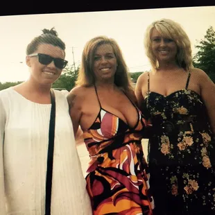 three women posing for a picture