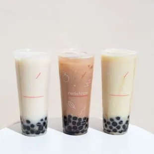 Milk Teas. Made with organic milk and cane sugar.