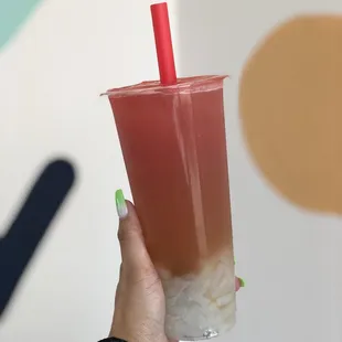 Watermelon Mojito W/ Honey Boba