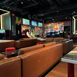 Seating area and game area