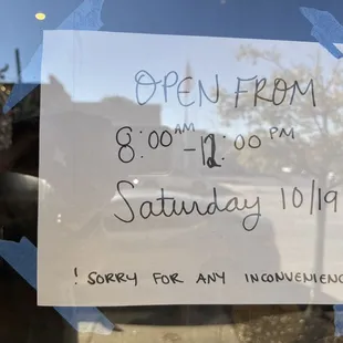 Closes early on weekend.