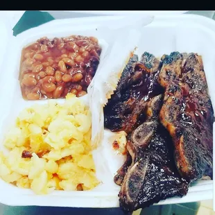 Blak's Jersey Style Beef Rib Dinner $15.99