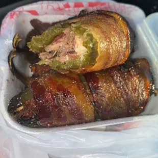 Stuffed brisket jalapeños