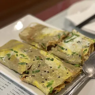 a plate of food on a table
