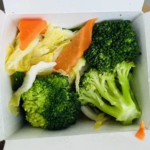 Side of steamed vegetables