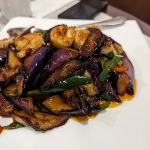 Egg plant shrimp