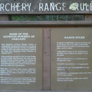 Archery range rules