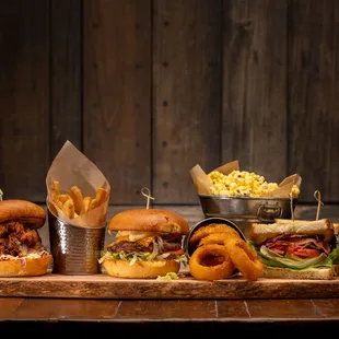 Sandwiches and famous popcorn!