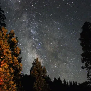 Camp Space #10 is 20' from the pit toilet and kinda smelly but looking up and south is pretty good!