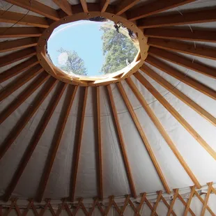 top of yurt