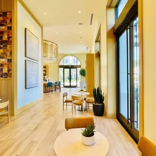 the dining area