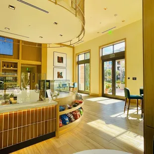 the interior of the restaurant