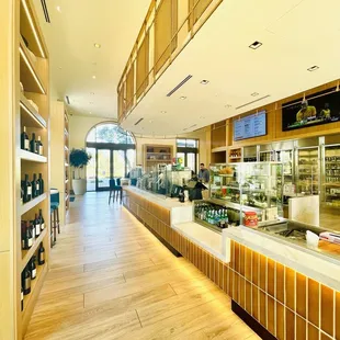 the interior of the restaurant