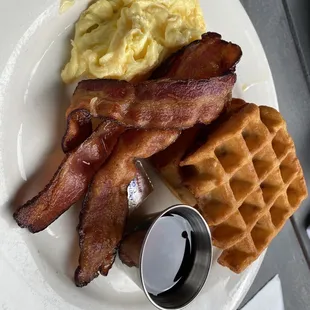 Fried Oatmeal Waffles