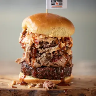 a pulled pork sandwich