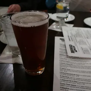 Delicious 22 oz draft serving of their Redwood IPA, 6.7% ABV.