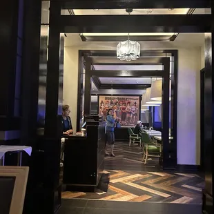 the entrance to the dining room