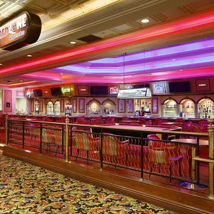 the interior of a casino