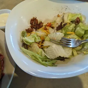 Side salad(started eating)
