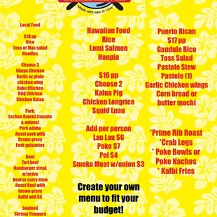 ReecieB&apos;s Catering Menu
