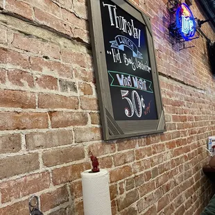 a chalkboard