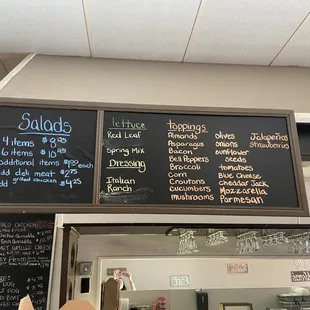 menus and prices