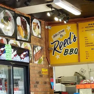 the menu of the restaurant