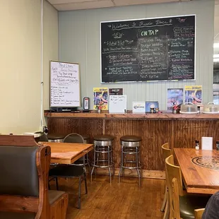 Menu board and dessert menu