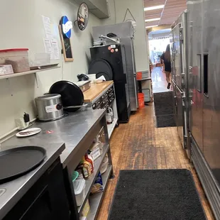 Food prep area on the way back from the bath room.