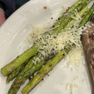 Asparagus, while pleasing, somewhat of a portion