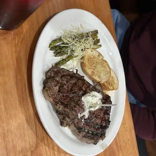 Ribeye &amp; asparagus